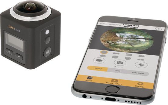 Camlink CL-AC360 Full HD Action Camera 2k Wi-Fi / Microfoon Zwart - afbeelding 7