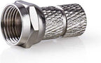 F-connector | Mannelijk | Voor 6,8mm-coaxkabels | 25 stuks | Metaal - afbeelding 45
