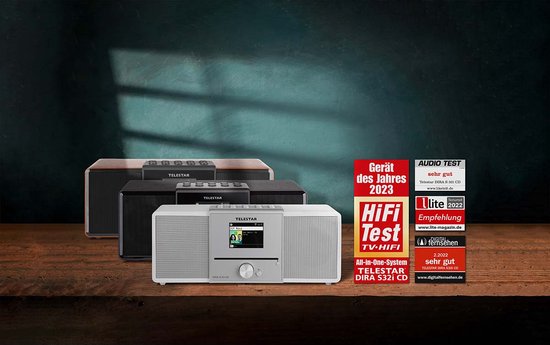 Telestar DIRA S 32i CD (wit) Radio/CD-speler DAB+, VHF (FM), Internet DLNA, WiFi, USB, CD, Bluetooth, Internetradio In - afbeelding 10