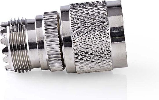 Nedis Satelliet- en Antenne-Adapter - N-Male - PL259 Female - Vernikkeld - 75 Ohm - Recht - Metaal - Zilver - 10 Stuks - Envelop - afbeelding 6