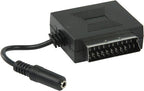 Nedis SCART-Kabel - SCART Male - SCART Female / 3,5 mm Female - Vernikkeld - 480p - 0.20 m - Rond - PVC - Zwart - Doos - afbeelding 5