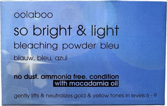 Oolaboo So bright & light blondeerpoeder Blauw met Macadamia oil 500 gram - afbeelding 1