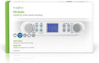 Nedis Keukenradio - Kastontwerp - FM - Netvoeding - Digitaal - 1.5 W - 2 " - Zwart-Blauw Scherm - Wekker - Wit / Zilver - afbeelding 2
