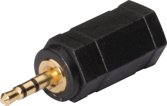 2.5 mm audio adapter 2.5 mm male - 3.5 mm female 1 pc grey - afbeelding 5
