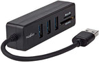 Nedis USB-Hub - USB-A Male - 3x USB A Female - 5-Poorts poort(en) - USB 3.2 Gen 1 - USB Gevoed - 5 Gbps - SD & MicroSD - afbeelding 4