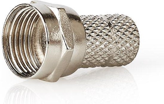 F-connector | Mannelijk | Voor 6,8mm-coaxkabels | 25 stuks | Metaal - afbeelding 28