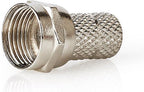 F-connector | Mannelijk | Voor 6,8mm-coaxkabels | 25 stuks | Metaal - afbeelding 28