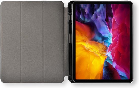 Nedis Tablet Folio Case - iPad Pro 11" 2020 - Ingebouwde potloodhouder - Auto-wake-functie - Grijs / Zwart - Polycarbonate / TPU - afbeelding 2