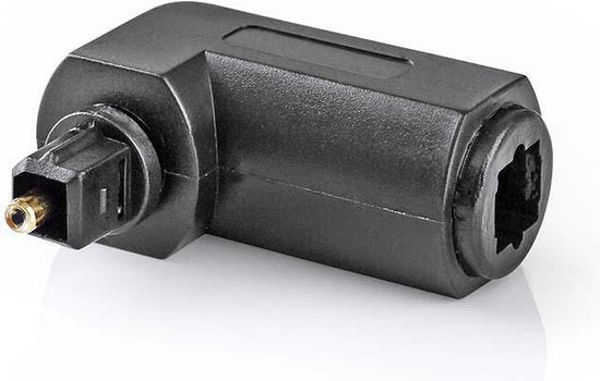 Nedis TosLink-Adapter - TosLink Male - Toslink Female - 90° Gehoekt - ABS - Zwart - 10 Stuks - Polybag - afbeelding 4