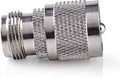 Nedis Satelliet- en Antenne-Adapter - PL259 Male - N-Female - Vernikkeld - 75 Ohm - Recht - Metaal - Zilver - 10 Stuks - Envelop - afbeelding 1