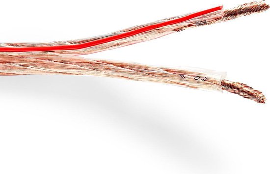 Speaker-Kabel - 2 x 6.00 mm² - Koper - 100.0 m - Rond - PVC - Transparant - Rol - afbeelding 5