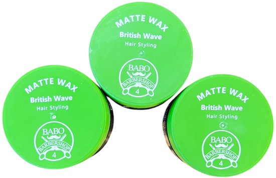 3 Stuks BABO Matte Wax British Wave 150ml - afbeelding 1