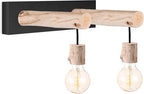 Home Sweet Home - Landelijke Wandlamp Billy - Muurlamp gemaakt van hout - Zwart - 29/20/22cm - wandlamp geschikt voor woonkamer, slaapkamer- - afbeelding 10