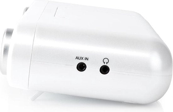 Nedis Keukenradio - Kastontwerp - FM - Netvoeding - Digitaal - 1.5 W - 2 " - Zwart-Blauw Scherm - Wekker - Wit / Zilver - afbeelding 7