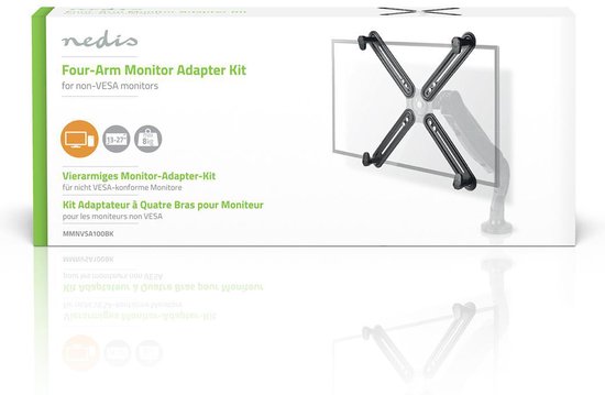 Nedis Adapter Montagekit - 13 " - 27 " - Maximaal gewicht: 8 kg - afbeelding 7