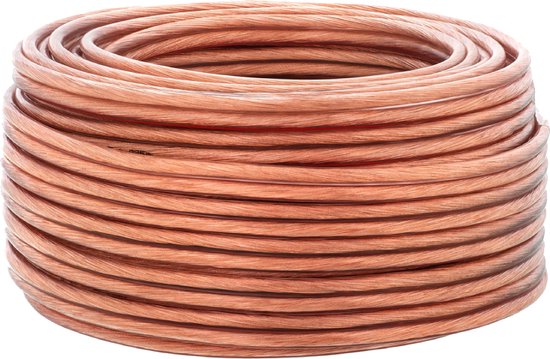 Speaker-Kabel - 2 x 6.00 mm² - Koper - 100.0 m - Rond - PVC - Transparant - Rol - afbeelding 7