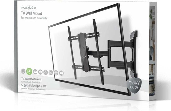 Nedis TVWM6570BK Full-motion Tv-muurbeugel 37 - 90" Max. 70 Kg 6 Scharnierpunten - afbeelding 4