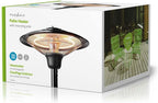 Nedis Patio Verwarmer - 1500 W - 1 Warmte Stand - Omvalpreventie - IP34 - Zwart - afbeelding 12