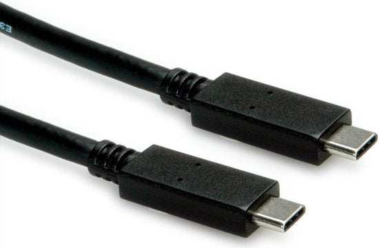 Nedis USB-Kabel - USB 3.2 Gen 2 - USB-C Male - USB-C Male - 100 W - 8K@30Hz - 10 Gbps - Vernikkeld - 1.00 m - Rond - PVC - Zwart - Envelop - afbeelding 5