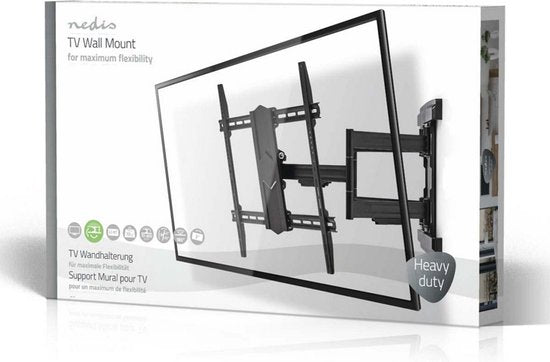 Nedis TVWM6570BK Full-motion Tv-muurbeugel 37 - 90" Max. 70 Kg 6 Scharnierpunten - afbeelding 4