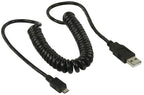 USB-Kabel - USB 2.0 - USB-A Male - USB Micro-B Male - 480 Mbps - Vernikkeld - 2.00 m - Gekruld - PVC - Zwart - Envelop - afbeelding 12