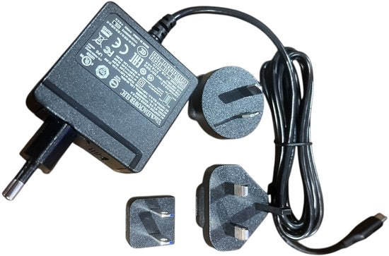 Internationale USB-C lader input 100-240 Vac Output 5V tot 20V 1.8A tot 3.0A Voor o.a Nederland, UK, VS, China, Australië etc met 4 opzetstekkers - afbeelding 5