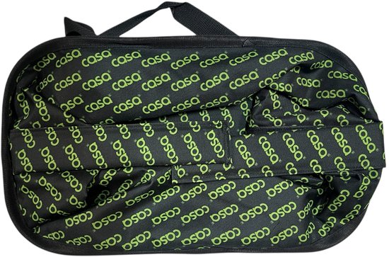 Shoppingmand Casa opklapbaar Zwart met Limegroen en Extra Versteviging - afbeelding 9