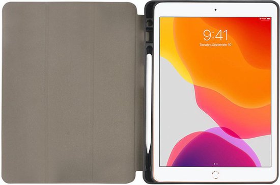 Nedis Tablet Folio Case - iPad 10.2" 2019 / iPad 10.2” 2020 - Ingebouwde potloodhouder - Auto-wake-functie - Grijs / Zwart - Polycarbonate / TPU - afbeelding 9