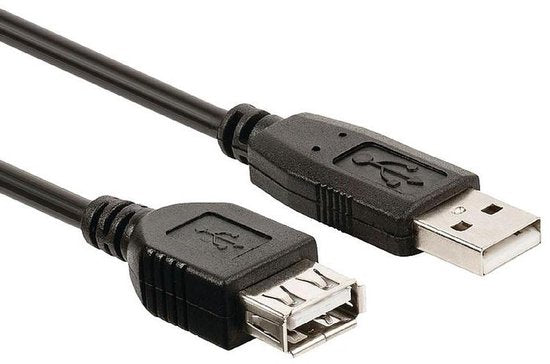 Nedis USB-Kabel - USB 2.0 - USB-A Male - USB-A Female - 480 Mbps - Vernikkeld - 3.00 m - Rond - PVC - Zwart - Label - afbeelding 11