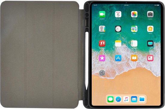 Nedis Tablet Folio Case - iPad Pro 11" 2019 - Ingebouwde potloodhouder - Auto-wake-functie - Grijs / Zwart - Polycarbonate / TPU - afbeelding 2