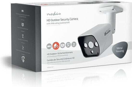 Nedis CCTV-Beveiligingscamera - HD 720p - Nachtzicht: 20 m - Netvoeding - 1/4" CMOS - Kijkhoek: 63 ° - Lens: 3.6 mm - ABS - Wit / Zwart - afbeelding 10