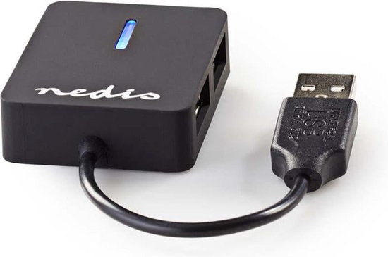 Nedis USB-Hub - USB-A Male - 4x USB A Female - 4-Poorts poort(en) - USB 2.0 - USB Gevoed - afbeelding 6