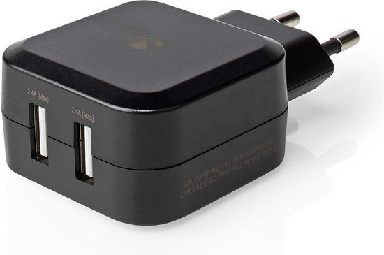 Wandoplader | 4,8 A | 2 uitgangen | USB-A | - afbeelding 6
