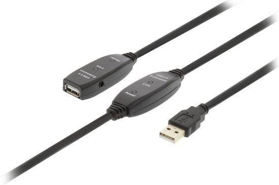 Nedis Actieve USB 2.0-Verlengkabel A F BK - afbeelding 21