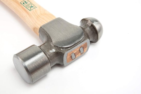 Slotenhamer, voorhamer, stalen hamer en ingenieur hamer, Engelse vorm met Hickory houten steel 910 g - afbeelding 3