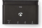 Nedis USB Multi-Port Adapter - USB 3.2 Gen 2 - USB-C Male - 2x USB-A / 2x USB-C - Rond - Vernikkeld - Zwart - Doos - afbeelding 4