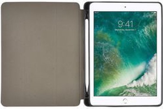 Nedis Tablet Folio Case - iPad Pro 9.7" / iPad 9.7" 2018 / iPad 9.7" 2017 / iPad Air 2 / iPad Air - Ingebouwde potloodhouder - Auto-wake-functie - Grijs / Zwart - Polycarbonate / TPU - afbeelding 6