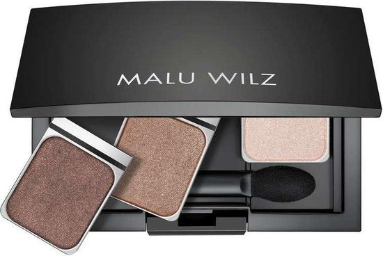 Malu Wilz - Beauty Box Trio - Black - opberg doosje voor 3 oogschaduwen of blusher - zwart - afbeelding 1