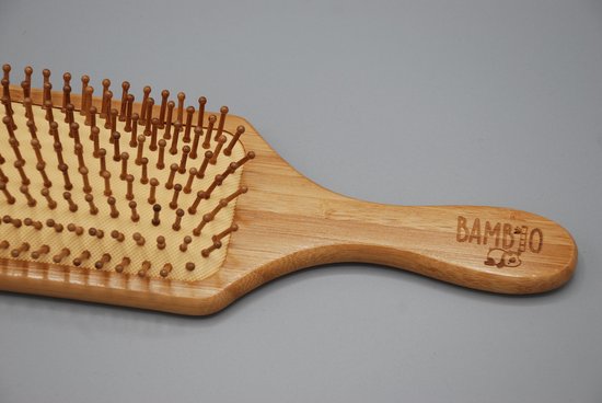 Bamboe haarborstel groot - Duurzaam - Biologisch - afbeelding 2