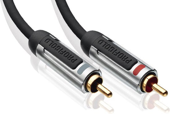 Profigold PROA4201 Stereo-audiokabel 2x RCA male - male 1,00 m zwart - afbeelding 11