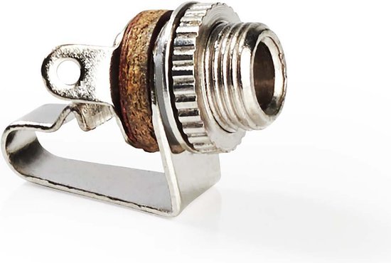 Nedis 3,5 mm Audioconnector - Recht - Female - Vernikkeld - Solderen - Metaal - Zilver - 25 Stuks - Polybag - afbeelding 3