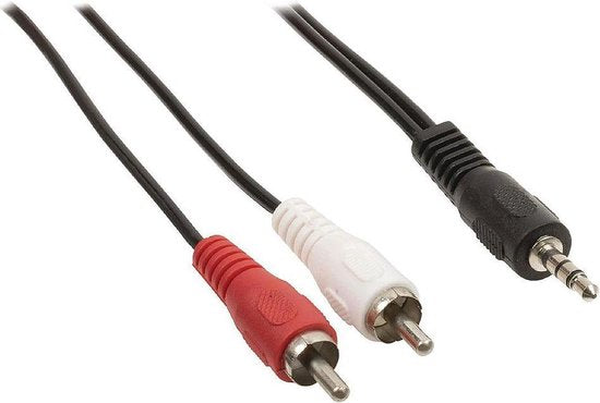 Nedis Stereo-Audiokabel - 3,5 Male - 2x RCA Male - Vernikkeld - m - Rond - Zwart - Label - afbeelding 38