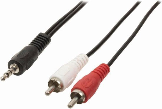 Nedis Stereo-Audiokabel - 3,5 Male - 2x RCA Male - Vernikkeld - m - Rond - Zwart - Doos - afbeelding 17