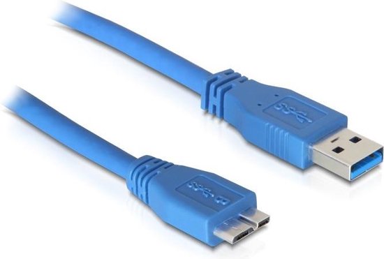Nedis USB-Kabel - USB 3.2 Gen 1 - USB-A Male - USB Micro-B Male - 5 Gbps - Vernikkeld - 5.00 m - Rond - PVC - Blauw - Envelop - afbeelding 9