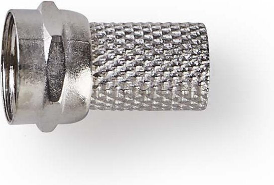 F-connector | Mannelijk | Voor 6,8mm-coaxkabels | 25 stuks | Metaal - afbeelding 49