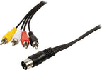 Nedis DIN-Audiokabel - DIN 5-Pins Male - 4x RCA Male - Vernikkeld - 1.00 m - Rond - PVC - Zwart - Label - afbeelding 8