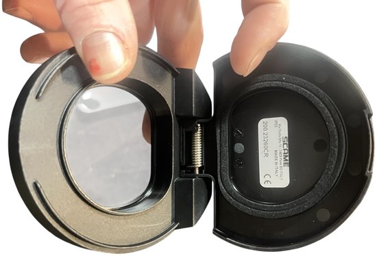 Scame Opbouw Cover voor Laadpaal , Type 2 Wandcontactdoos Klepje, EV klep, 200.23260CR met Rubber , Boutjes en sticker voor diversen laadpalen - afbeelding 4