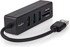 Nedis USB-Hub - USB-A Male - 3x USB A Female - 5-Poorts poort(en) - USB 3.2 Gen 1 - USB Gevoed - 5 Gbps - SD & MicroSD - afbeelding 6