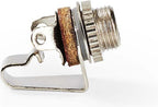 Nedis 3,5 mm Audioconnector - Recht - Female - Vernikkeld - Solderen - Metaal - Zilver - 25 Stuks - Polybag - afbeelding 1