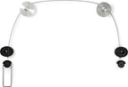 Nedis Vaste TV-Muurbeugel - 37-70 " - Maximaal schermgewicht: 50 kg - Minimale muurafstand: 14.5 mm - Montage draad - ABS / Staal - Metaal / Zwart - afbeelding 5
